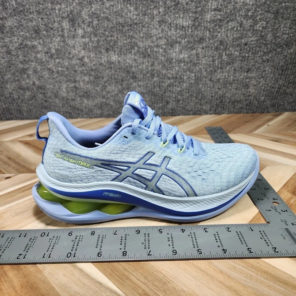 Asics Light Blue and Lime Women’s Athletic Running Shoes